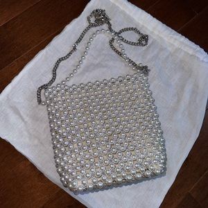 Zara Pearl Mini Bucket Bag